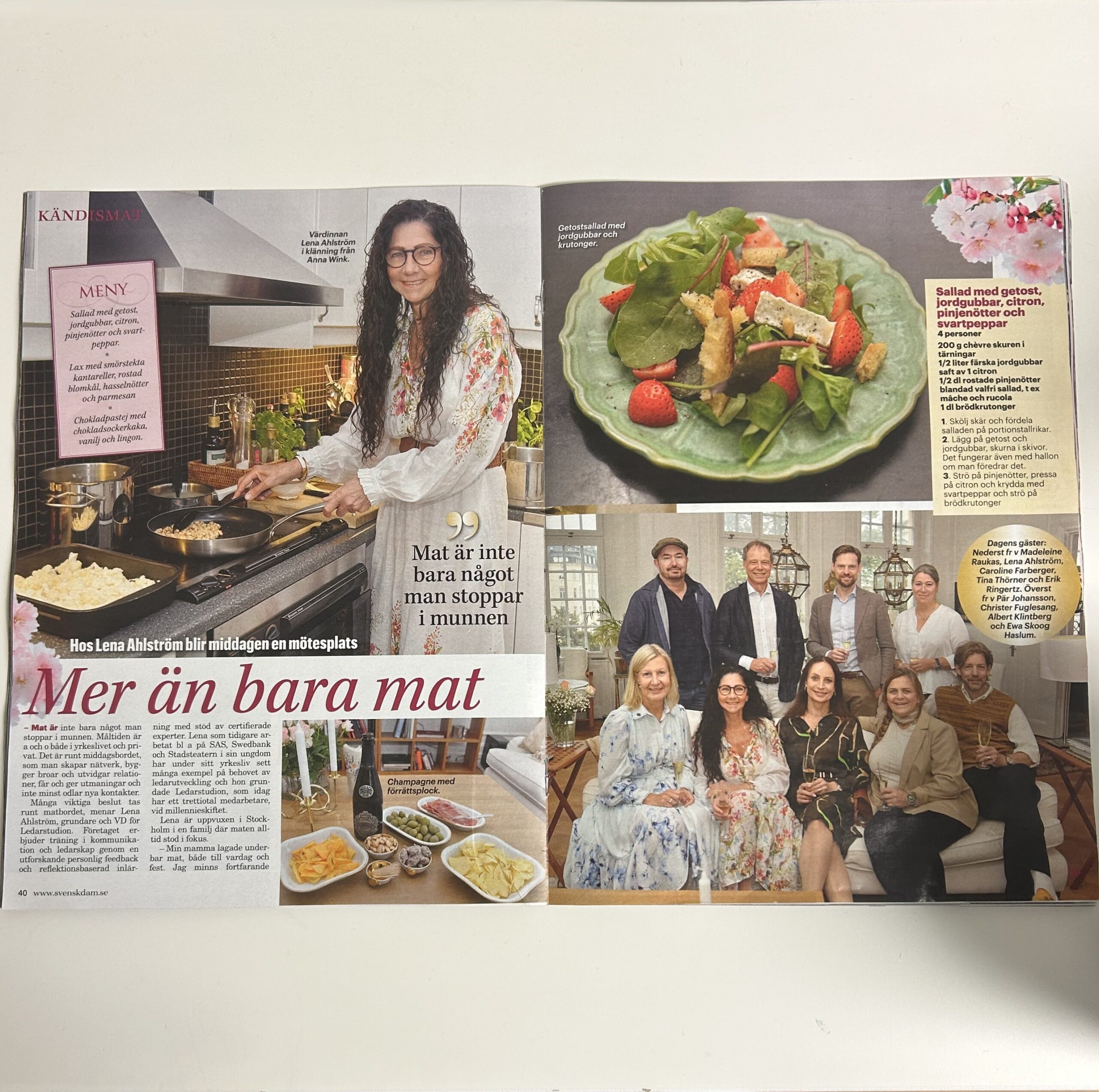 Artikel om middag med tema mod